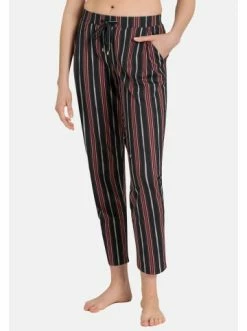Große Größen Hanro Schlafanzug Hose Lang Sleep & Lounge In Marsala Stripe Günstig Kaufen -hanro shop hanro schlafanzug hose lang sleep and lounge in marsala stripe 2