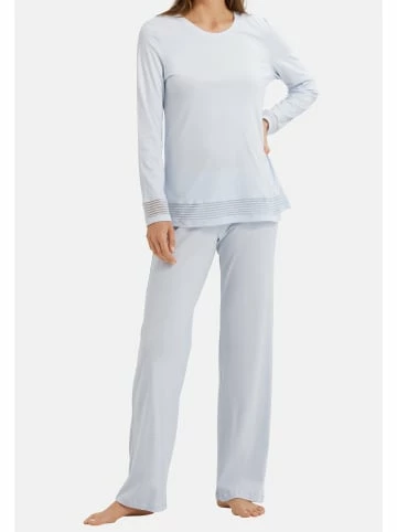 Große Größen Hanro Schlafanzug Lang Ira In Celestial Blue Günstig Kaufen 4 Große Größen Hanro Schlafanzug Lang Ira In Celestial Blue Günstig Kaufen – Bild 2