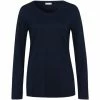 Große Größen Hanro Schlafanzug Shirt Langarm Sleep & Lounge In Deep Navy Günstig Kaufen -hanro shop hanro schlafanzug shirt langarm sleep and lounge in deep navy
