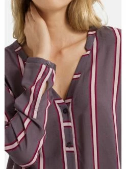 Große Größen Hanro Schlafanzug Shirt Langarm Sleep & Lounge In Sleek Stripe Günstig Kaufen -hanro shop hanro schlafanzug shirt langarm sleep and lounge in sleek stripe 4