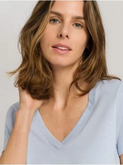 Große Größen Hanro Schlafshirt Sleep & Lounge In Cloud Blue Günstig Kaufen -hanro shop hanro schlafshirt sleep and lounge in cloud blue 5