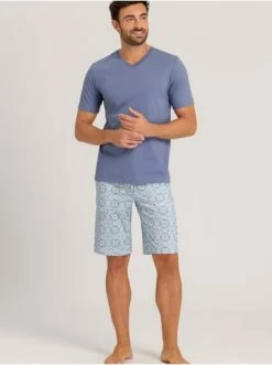 Wäsche Hanro Schlafshorts Night & Day In Blue Tile Print Günstig Kaufen 12 Wäsche Hanro Schlafshorts Night & Day In Blue Tile Print Günstig Kaufen -hanro shop hanro schlafshorts night and day in blue tile print 4
