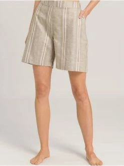 Hanro Shorts (Hosen) Urban Casuals In Affogato Stripe Günstig Kaufen -hanro shop hanro shorts hosen urban casuals in affogato stripe 2