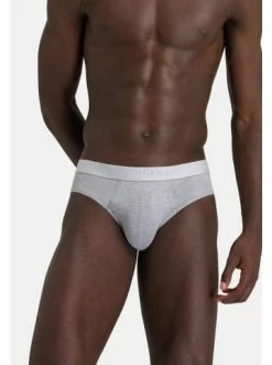 Wäsche Hanro Slip / Unterhose Cotton Essentials In Light Melange/Deep Navy Günstig Kaufen -hanro shop hanro slip unterhose cotton essentials in light melange deep navy 2