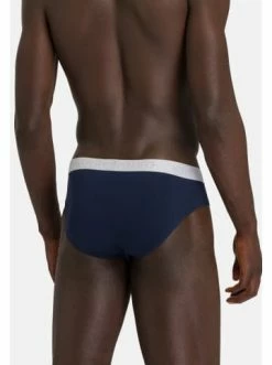 Wäsche Hanro Slip / Unterhose Cotton Essentials In Light Melange/Deep Navy Günstig Kaufen -hanro shop hanro slip unterhose cotton essentials in light melange deep navy 3