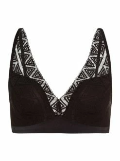 Große Größen Hanro Soft-BH Clia In Schwarz Günstig Kaufen