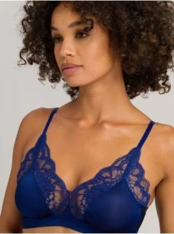 Große Größen Hanro Soft-BH Mae In Space Blue Günstig Kaufen -hanro shop hanro soft bh mae in space blue 5