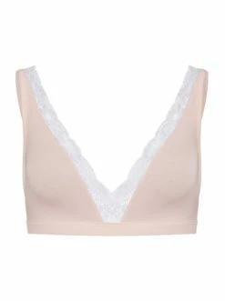 Große Größen Hanro Soft Cup BH Cotton Lace In Powder Günstig Kaufen