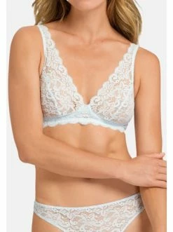 Große Größen Hanro Soft Cup BH - Ohne Bügel Moments In Cool Blue Günstig Kaufen -hanro shop hanro soft cup bh ohne bugel moments in cool blue 2