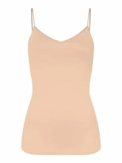 Wäsche Hanro Spaghetti Top Cotton Seamless In Beige Günstig Kaufen