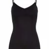 Wäsche Hanro Spaghetti Top Cotton Seamless In Schwarz Günstig Kaufen -hanro shop hanro spaghetti top cotton seamless in schwarz 3