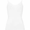 Wäsche Hanro Spaghetti Top Cotton Seamless In Weiß Günstig Kaufen -hanro shop hanro spaghetti top cotton seamless in weiss 2