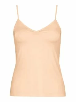 Große Größen Hanro Spaghettitop Satin Deluxe In Beige Günstig Kaufen