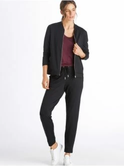 Große Größen Hanro Sweatjacken Balance In Schwarz Günstig Kaufen -hanro shop hanro sweatjacken balance in schwarz 4