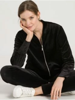 Große Größen Hanro Sweatjacken Favourites In Black Beauty Günstig Kaufen -hanro shop hanro sweatjacken favourites in black beauty 5