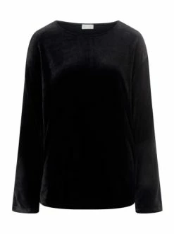 Große Größen Hanro Sweatshirt Favourites In Black Beauty Günstig Kaufen