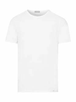 Shirts & Longsleeves Hanro T-Shirt Cotton Essentials In White / Deep Navy Günstig Kaufen -hanro shop hanro t shirt cotton essentials in white deep navy 2