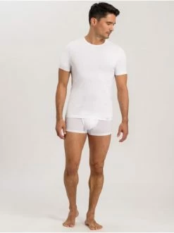 Shirts & Longsleeves Hanro T-Shirt Cotton Essentials In White / Deep Navy Günstig Kaufen -hanro shop hanro t shirt cotton essentials in white deep navy 5