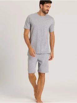 Shirts & Longsleeves Hanro T-Shirt Day & Night In Silver Melange Günstig Kaufen -hanro shop hanro t shirt day and night in silver melange 4