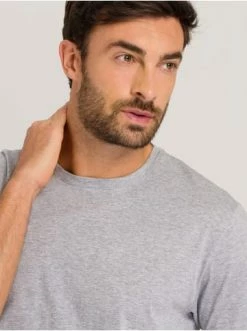 Shirts & Longsleeves Hanro T-Shirt Day & Night In Silver Melange Günstig Kaufen -hanro shop hanro t shirt day and night in silver melange 5