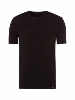 Wäsche Hanro T-Shirt Natural Function In Schwarz Günstig Kaufen