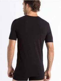 Wäsche Hanro T-Shirt Natural Function In Schwarz Günstig Kaufen -hanro shop hanro t shirt natural function in schwarz 3