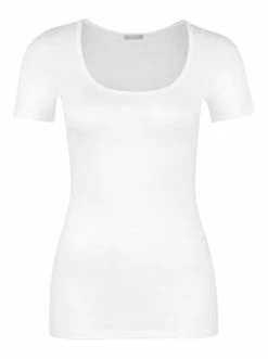 Große Größen Hanro T-Shirt Ultralight Kurzarm In Weiß Günstig Kaufen