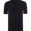 Wäsche Hanro T-Shirt V-Neck Natural Function In Schwarz Günstig Kaufen