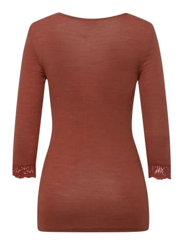 Große Größen Hanro T-Shirt Woolen Lace 3/4-Arm In Marsala Günstig Kaufen 4 Große Größen Hanro T-Shirt Woolen Lace 3/4-Arm In Marsala Günstig Kaufen - Image 2