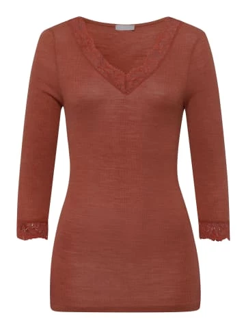 Große Größen Hanro T-Shirt Woolen Lace 3/4-Arm In Marsala Günstig Kaufen 3 Große Größen Hanro T-Shirt Woolen Lace 3/4-Arm In Marsala Günstig Kaufen