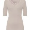 Große Größen Hanro T-Shirt Woolen Lace In Pumice Günstig Kaufen -hanro shop hanro t shirt woolen lace in pumice