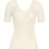 Große Größen Hanro T-Shirt Woolen Silk Kurzarm In Cygne Günstig Kaufen -hanro shop hanro t shirt woolen silk kurzarm in cygne
