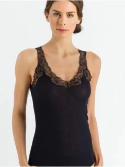 Große Größen Hanro Top Lace Delight In Schwarz Günstig Kaufen -hanro shop hanro top lace delight in schwarz 2