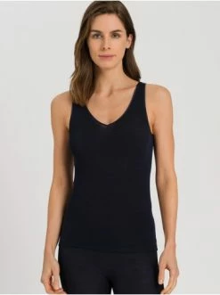 Shirts, Tops & Longsleeves Hanro Top Woolen Silk In Dunkelblau Günstig Kaufen -hanro shop hanro top woolen silk in dunkelblau 2