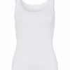 Wäsche Hanro Unterhemd / Tanktop Cotton Seamless In Weiß Günstig Kaufen
